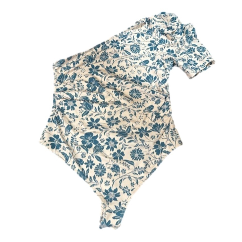 Intimately Free People Somethin' 'Bout You Floral One Shoulder Bodysuit